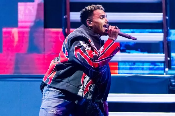 Chris Brown will be performing three shows in Manchester this month (stock image from April 19, 2205 in Detroit)