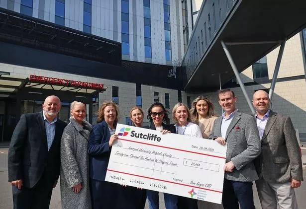 The money was split between Liverpool Women’s Hospital Charity, University Hospitals of Liverpool Charity and Clatterbridge Cancer Charity