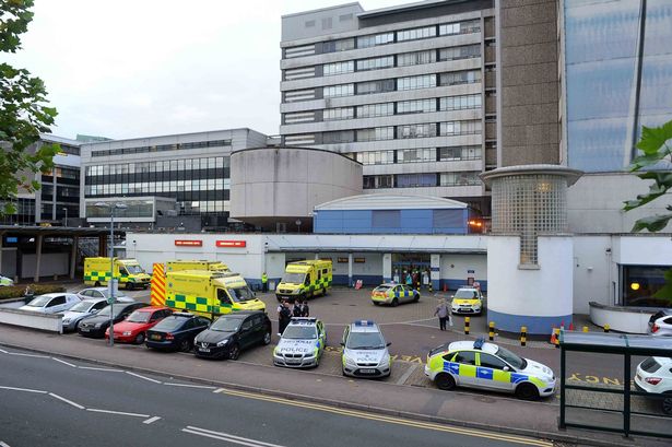 An outside view of UHW in Cardiff