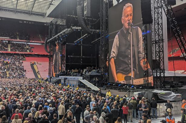 Bruce Springsteen at Anfield for his second show 