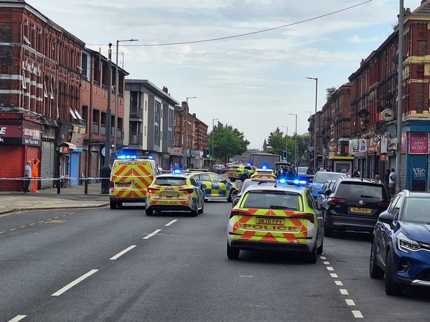 There was a large number of emergency services on Stanley Road 