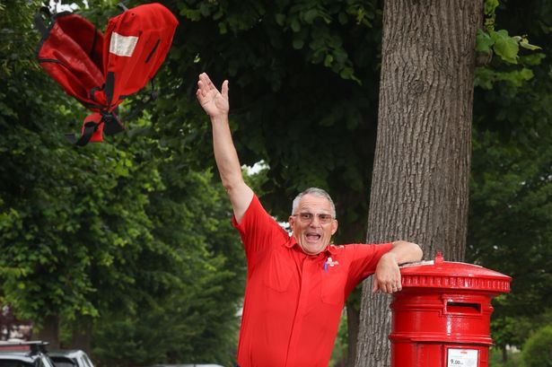 Malcolm Beedle, 65, has retired from delivering post to the same street in Bristol for some 45 years