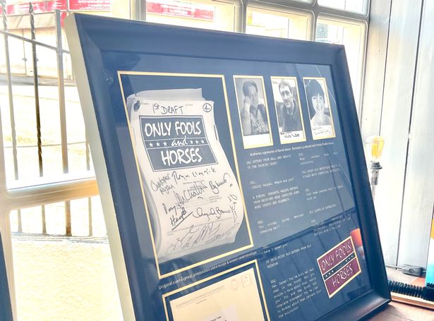 The pub displays a collection of rare TV memorabilia 