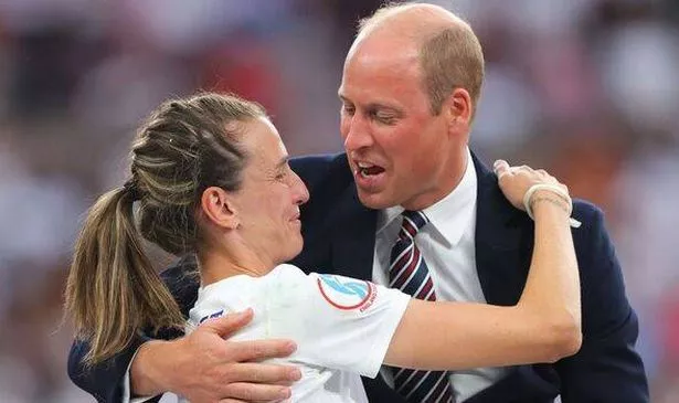 William hugging player