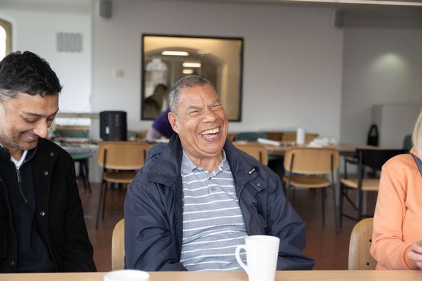 Fred Hernandez, who has no sight and is now retired, regularly attends Henshaws' Art Galleries and Museums Group 