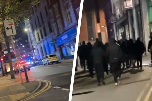 Scenes of disorder were reported in Manchester city centre the night before the match