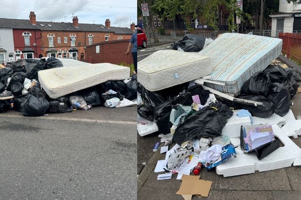 Fly-tipping in Frederick Street, Aston