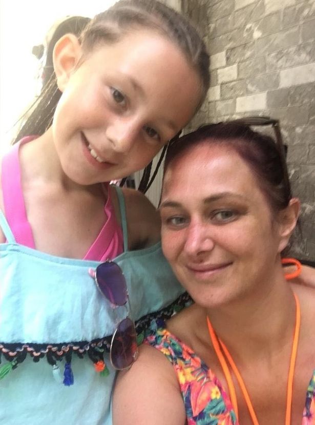 Ava White pictured with her mum Leeann