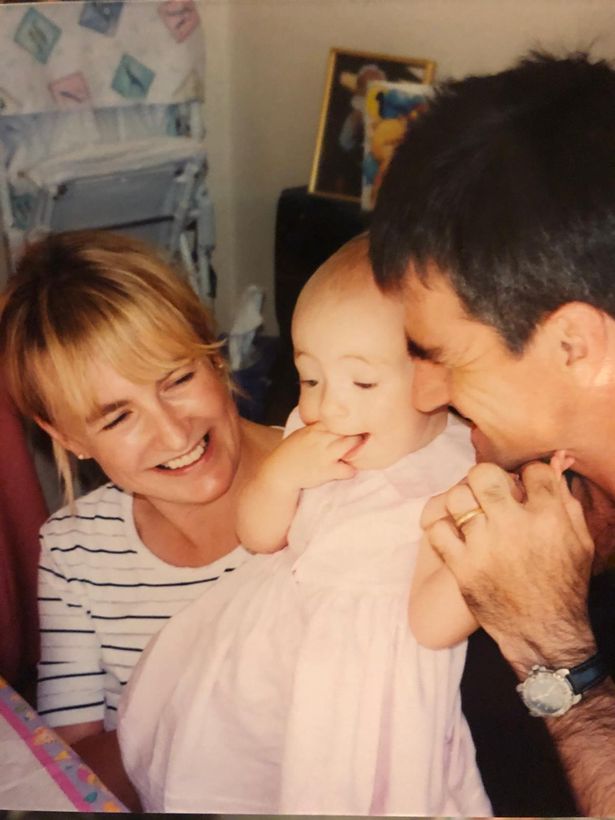Bethan as a baby with her parents