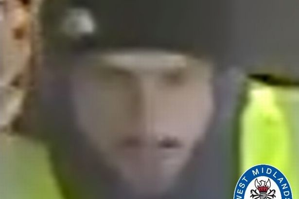 Police would like to speak to this man following a shop robbery in Bordesley Green