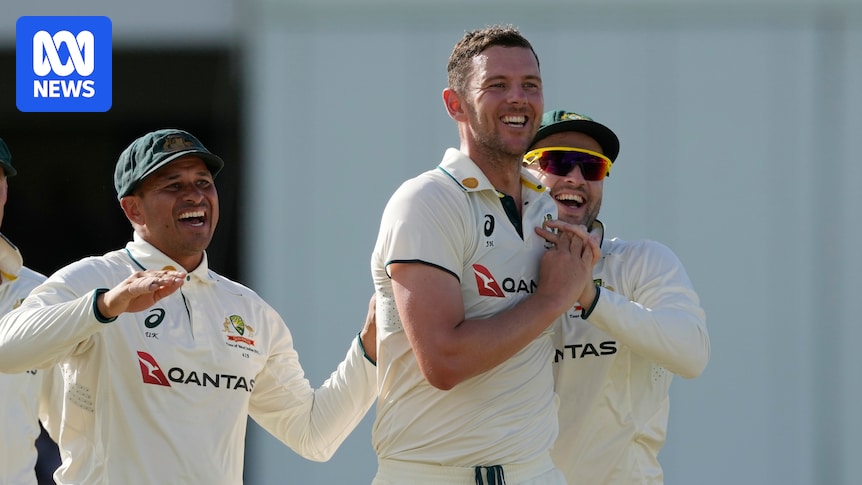 Australia completes remarkable 159-run victory over the West Indies inside three days of the first Test in Barbados