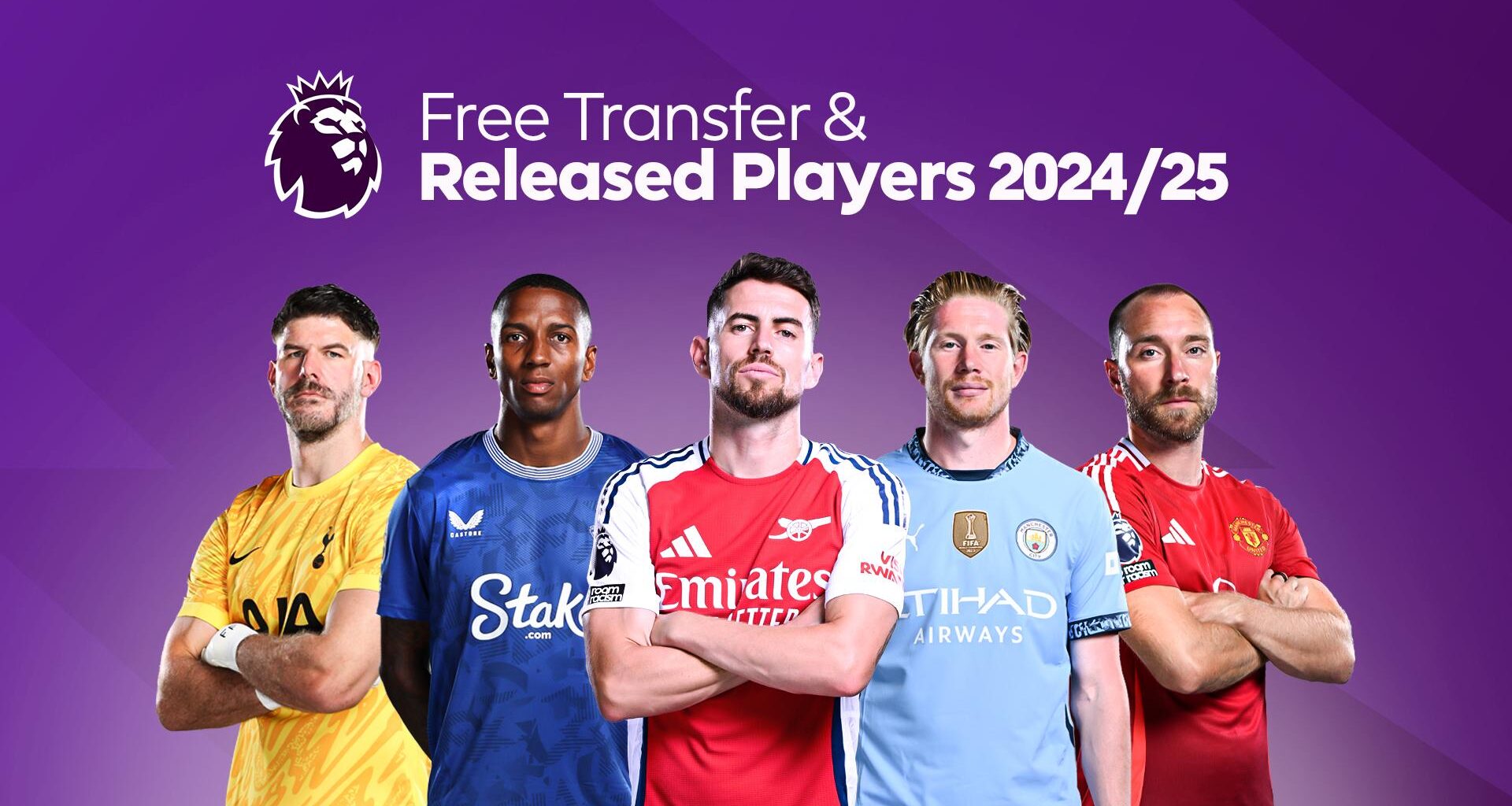 Premier League clubs publish 2024/25 released lists