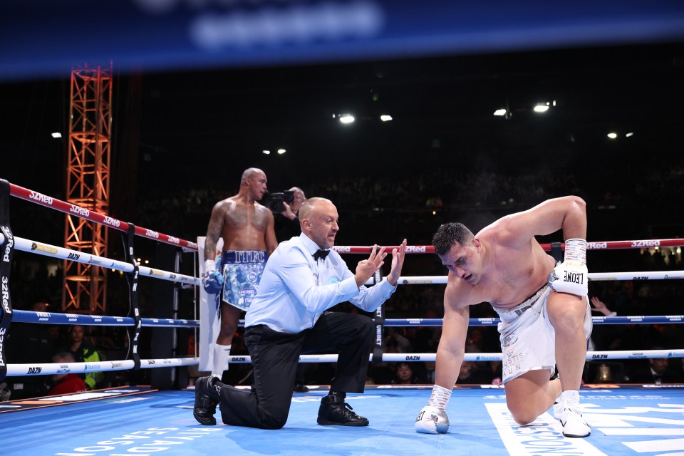 Wardley turned the tables with a big right hand