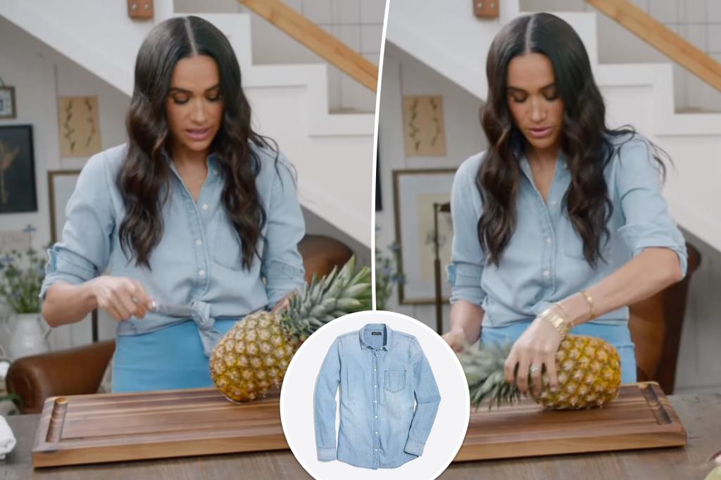 Meghan Markle wore this J.Crew chambray shirt that's on sale for $53
