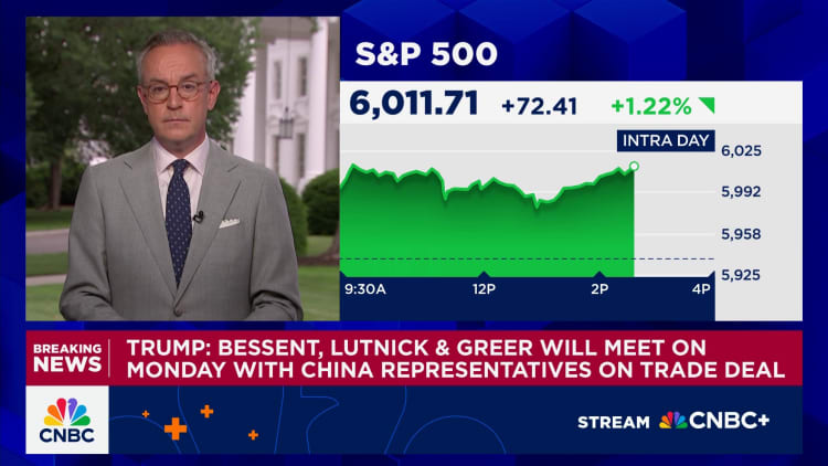 Trump: Bessent, Lutnick to meet with China representatives on Monday
