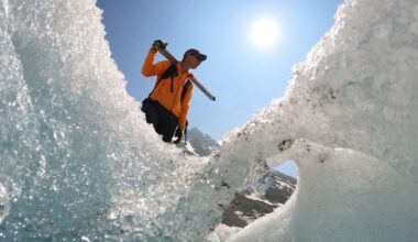 Climate change turns Alpine glaciers into ‘Swiss cheese’, raising water and power concerns