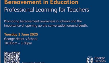 Bereavement conference this Tuesday at George Heriot's