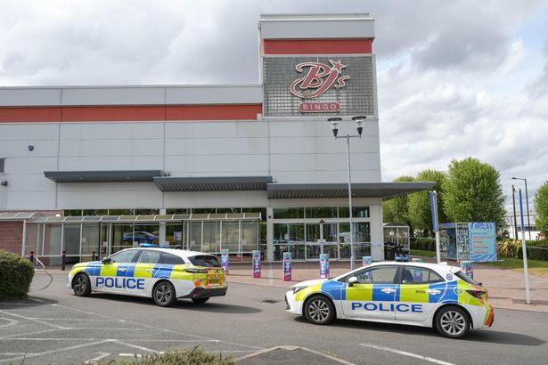 police outside bingo hall
