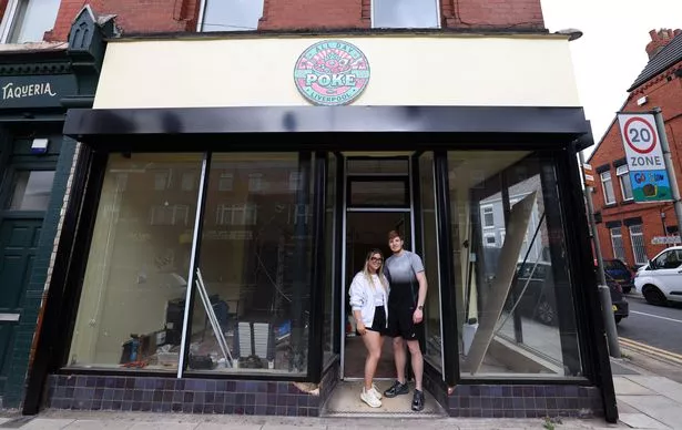 Shannon and Layton Kane, owners of All Day Poke on Smithdown Road in Liverpool