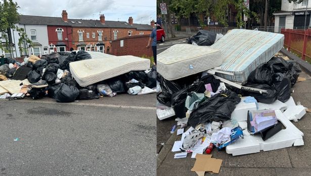 Fly-tipping in Frederick Street, Aston