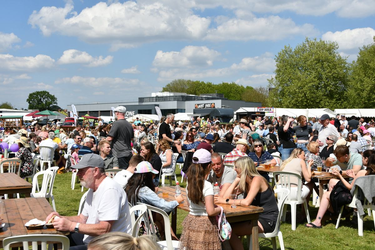 The crowds enjoyed sunny weather all weekend