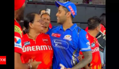Smiles and hugs! Suryakumar Yadav’s heartwarming moment with Arshdeep Singh’s parents melts the internet - Watch | Cricket News