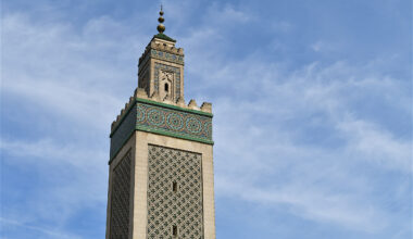 Minaret of the Great Mosque of Paris