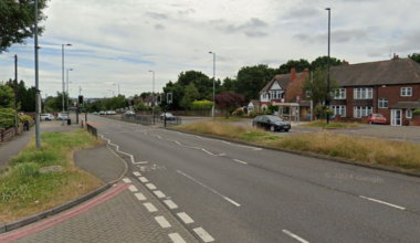 Gainsborough Road, Great Barr, near to where the incident happened