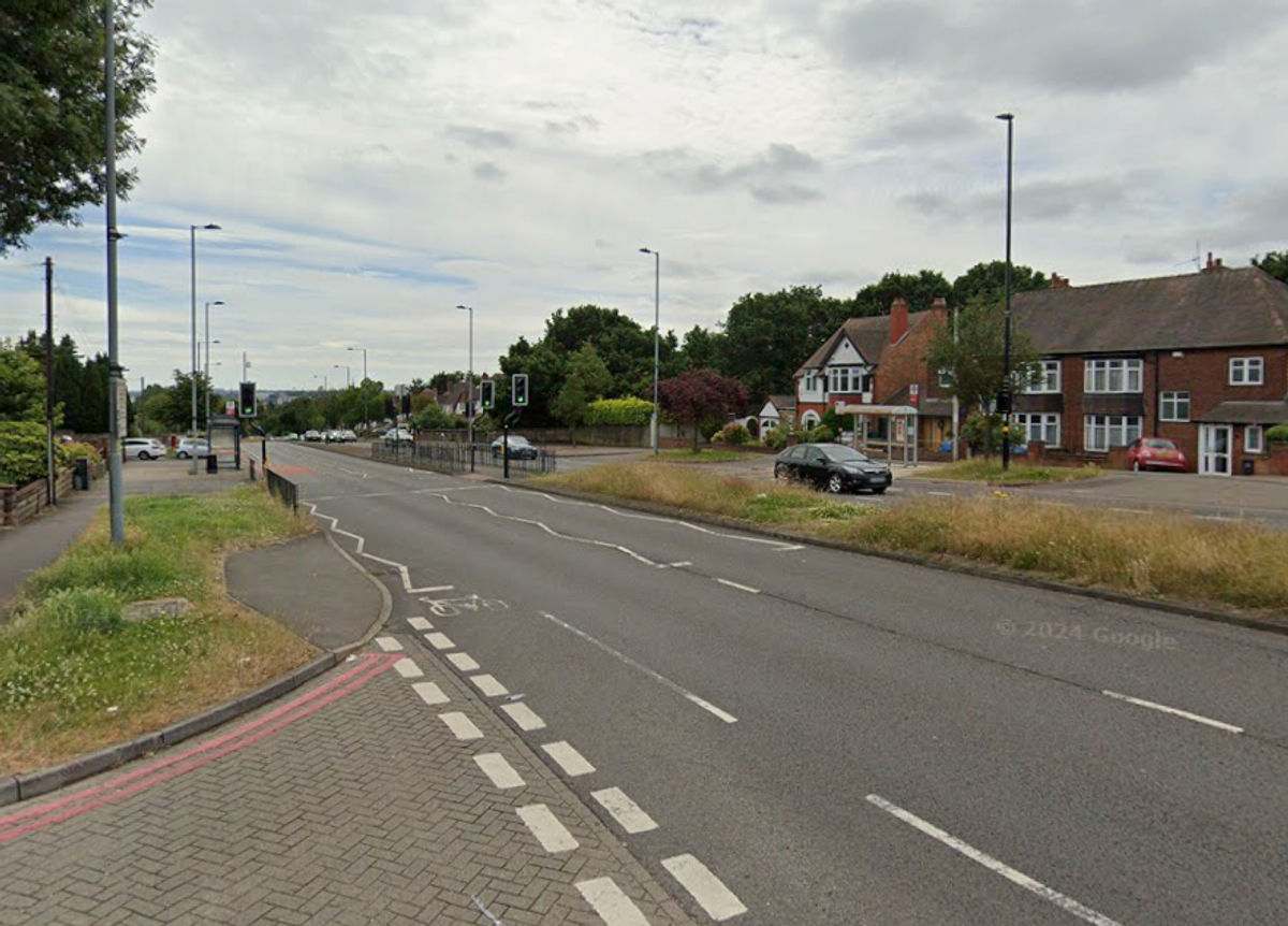 Gainsborough Road, Great Barr, near to where the incident happened