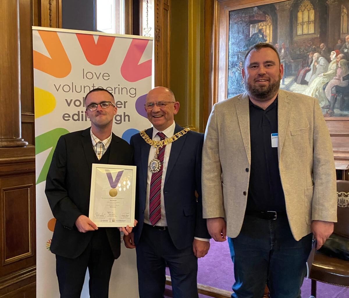 Daryl becomes young volunteer of the year