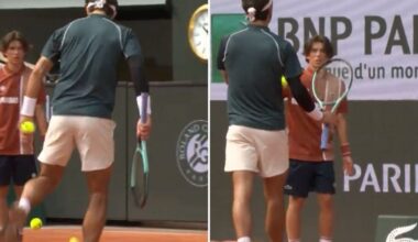 Lorenzo Musetti avoids disqualification after hitting line judge with ball at French Open