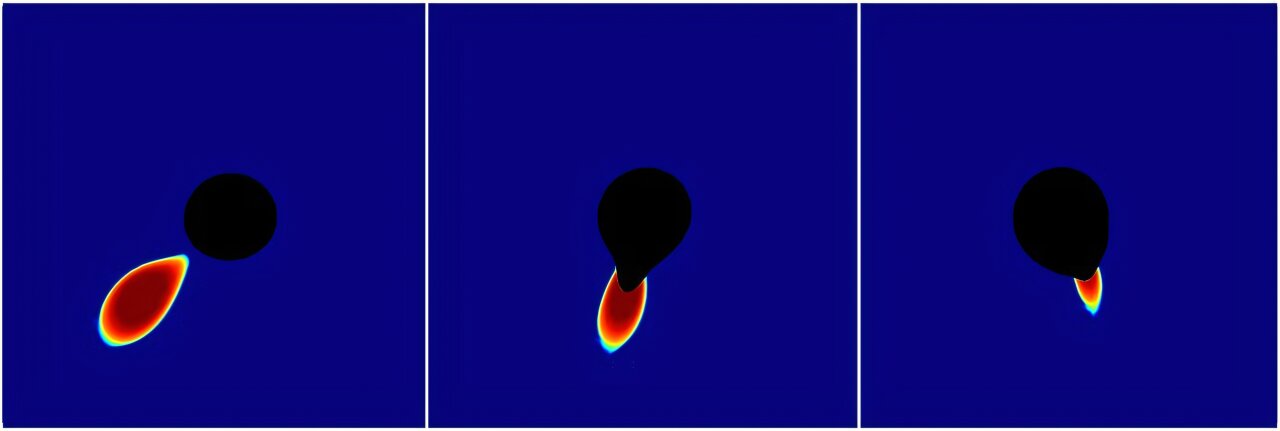 Researchers simulate a black hole consuming a neutron star