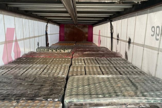 Officials probe £46k revenue evasion as lorry load of booze seized in NI