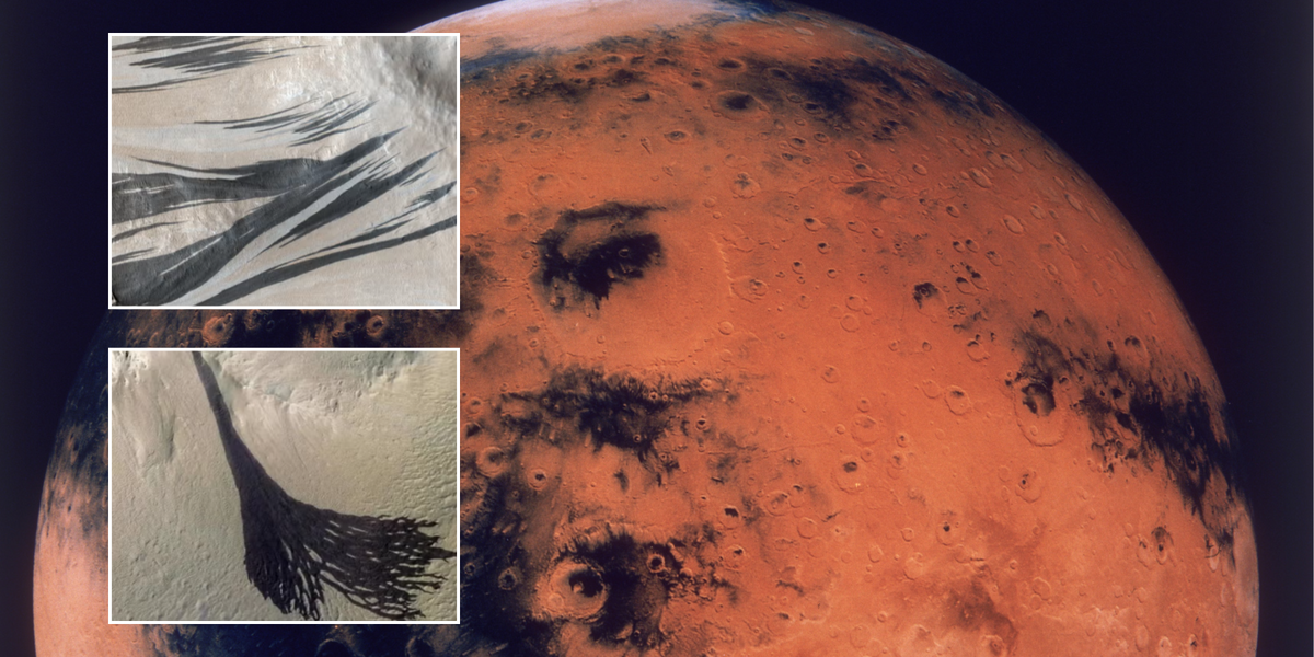 Space breakthrough as mysterious dark streaks on Mars discovered 50 years ago are not what scientists initially believed