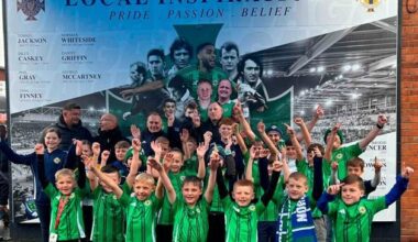 New mural in Belfast pays homage to NI football legends