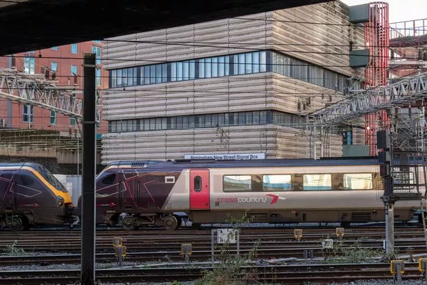 A CrossCountry train at Birmingham New Street 