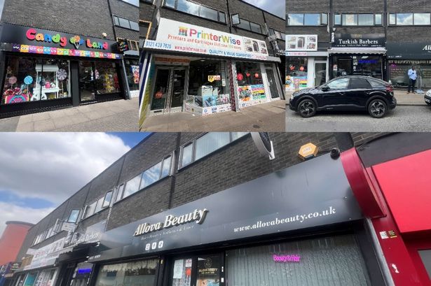 The four shops in Barnabas Road,  Erdington 
