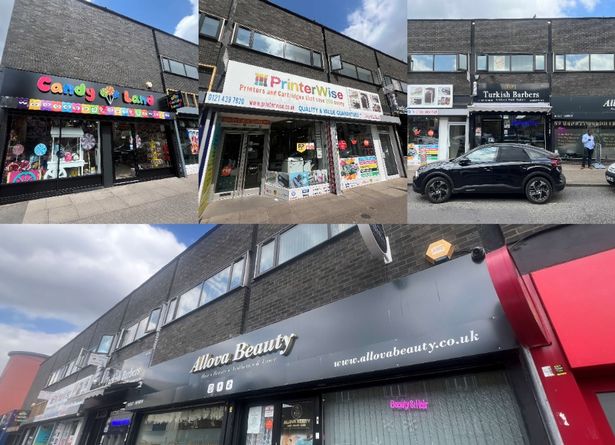 The four shops in Barnabas Road,  Erdington 