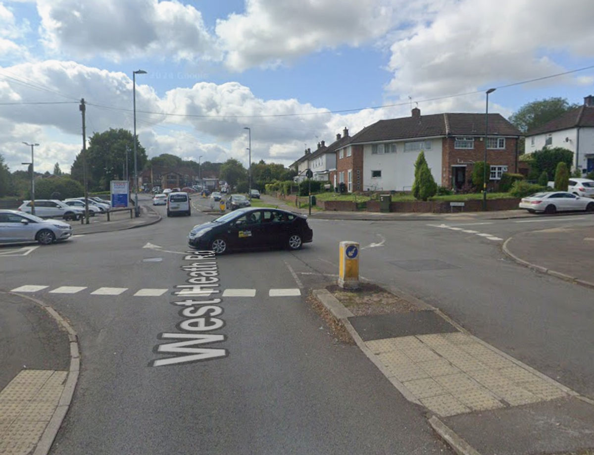 West Heath Road, near to where the incident took place