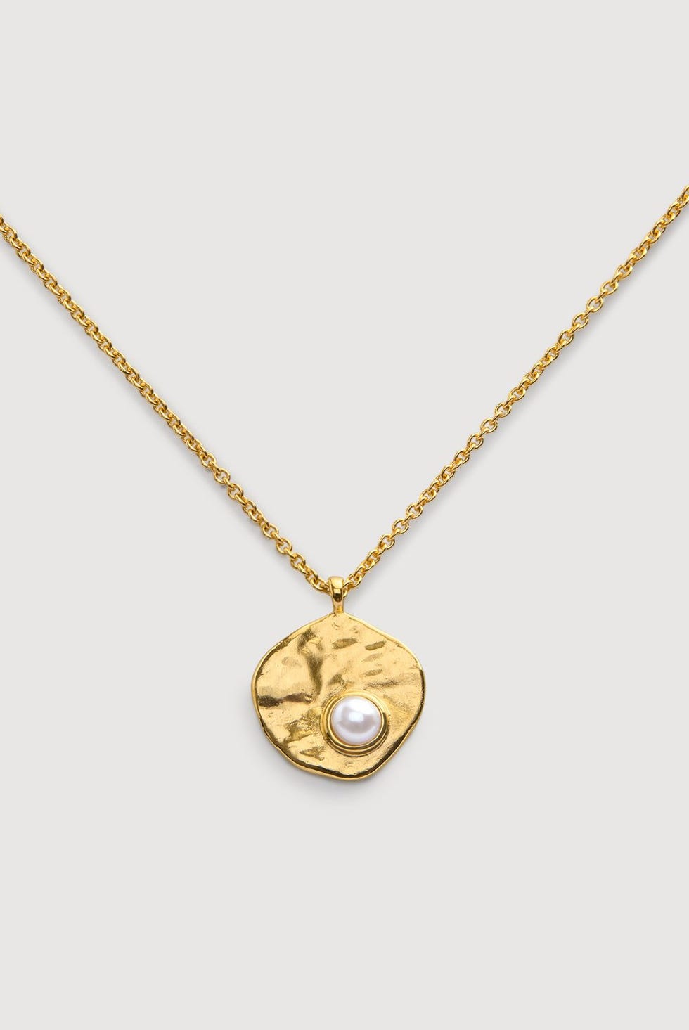 Capri Pearl Disc Necklace