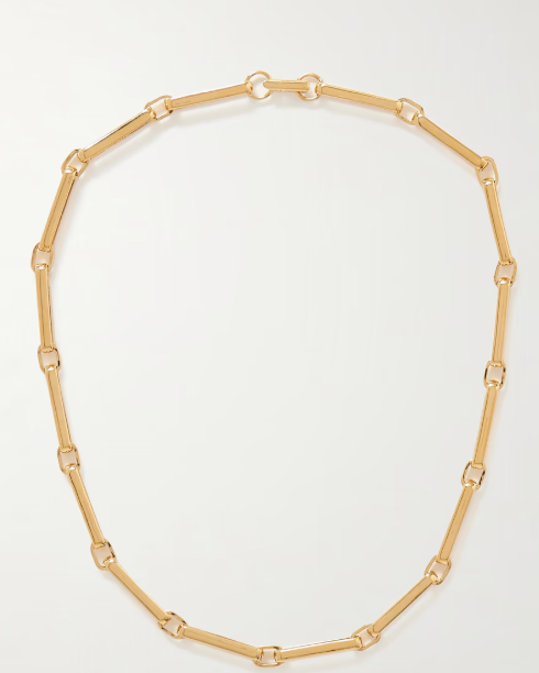 Chiusa recycled gold-plated necklace