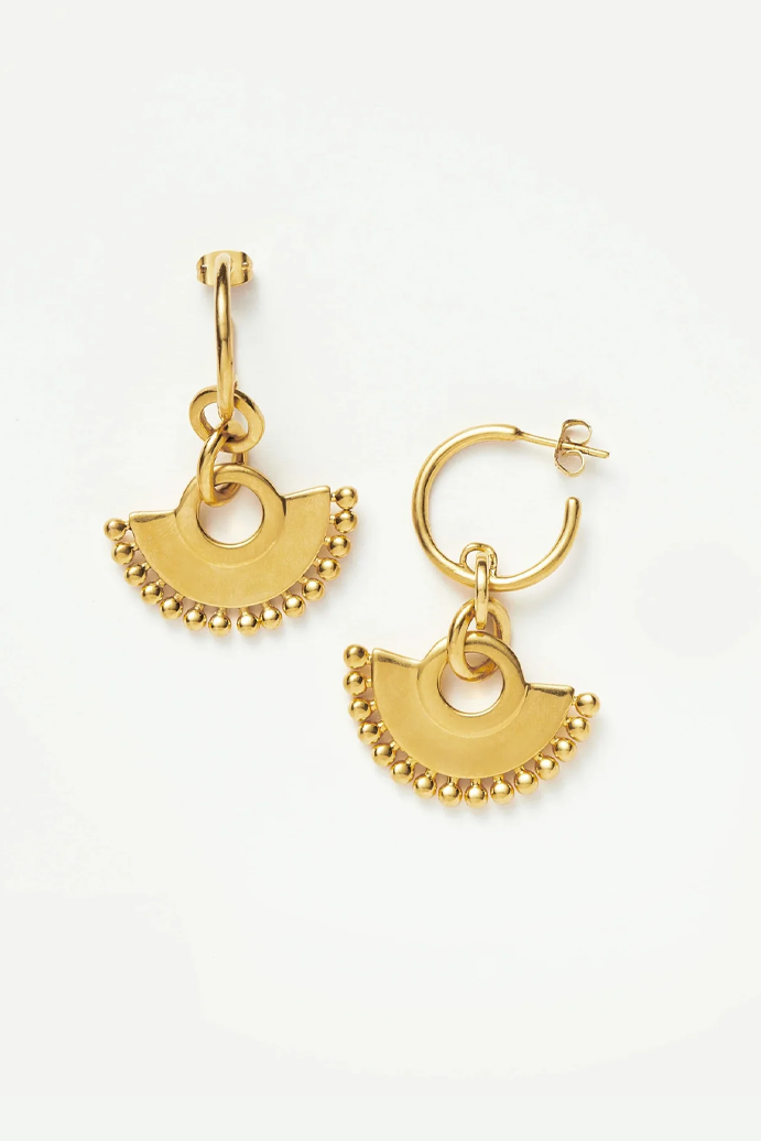 Missoma Zenyu fan chandelier hoop earrings (as seen in The White Lotus)