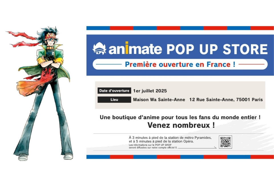 animate Pop-Up Store is Coming to France! Set to Open on July 1st, 2025