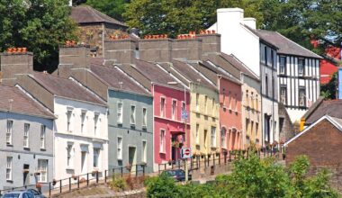 Colourful town full of independent shops and cool cafes an easy train ride from Birmingham