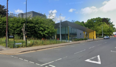 Holt Street at its junction with Lister Street in Birmingham city centre. Taken from Google Earth