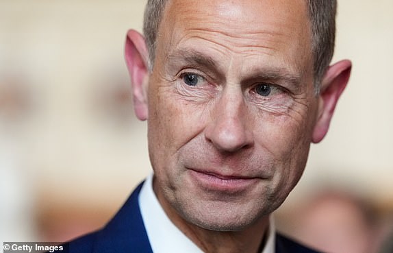 WINDSOR, ENGLAND - JUNE 12: Britain's Prince Edward, Duke of Edinburgh attends a reception for the King's Award for Enterprise at Windsor Castle on June 12, 2025 in Windsor, England. Instituted by Royal Warrant in 1965, the awards are the most prestigious business awards in the UK, with recipients recognised as being among the best of British businesses. (Photo by Maja Smiejkowska - WPA Pool/Getty Images)