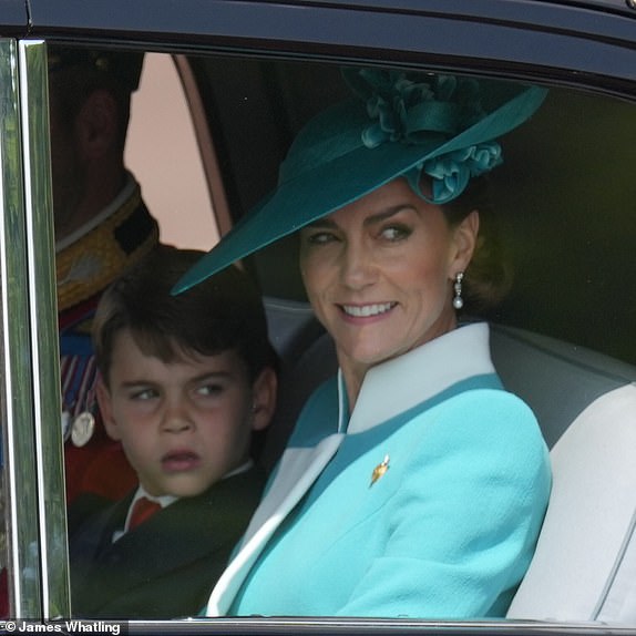 Members of The Royal Family attend Trooping The Colour at Buckingham Palace, London, UK, on the 14th June 2025.Picture by James Whatling