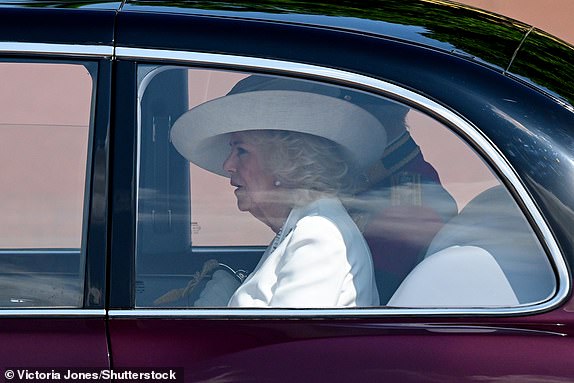 Mandatory Credit: Photo by Victoria Jones/Shutterstock (15352166u) Queen Camilla Trooping the Colour, London, UK - 14 Jun 2025