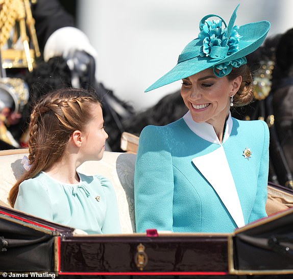 Members of The Royal Family attend Trooping The Colour at Buckingham Palace, London, UK, on the 14th June 2025.Picture by James Whatling