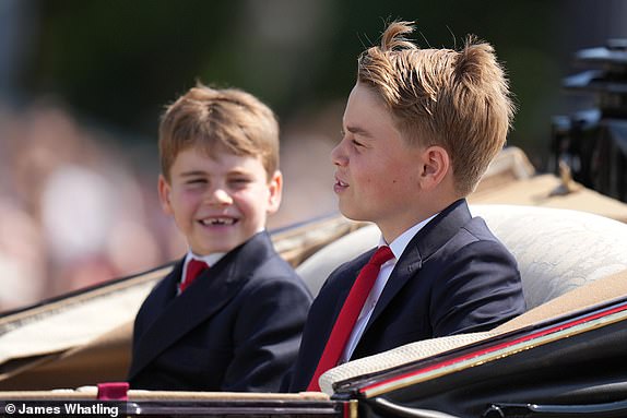 Members of The Royal Family attend Trooping The Colour at Buckingham Palace, London, UK, on the 14th June 2025.Picture by James Whatling